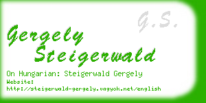 gergely steigerwald business card